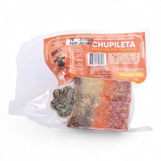 Paleta para perros Res con Zanahoria / Chupileta